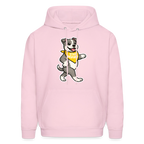 Dancing Pitbull Hoodie - pale pink