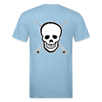 Skull & Rods Tee - heather blue