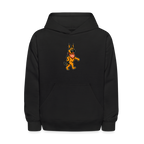 Dancing German Shepherd Kids Hoodie - black