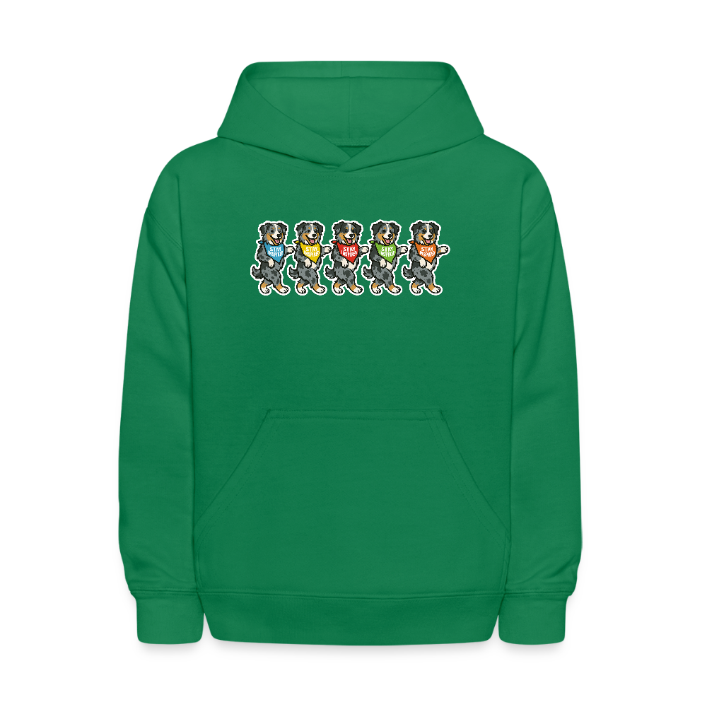 Dancing Aussies Kids' Hoodie - kelly green