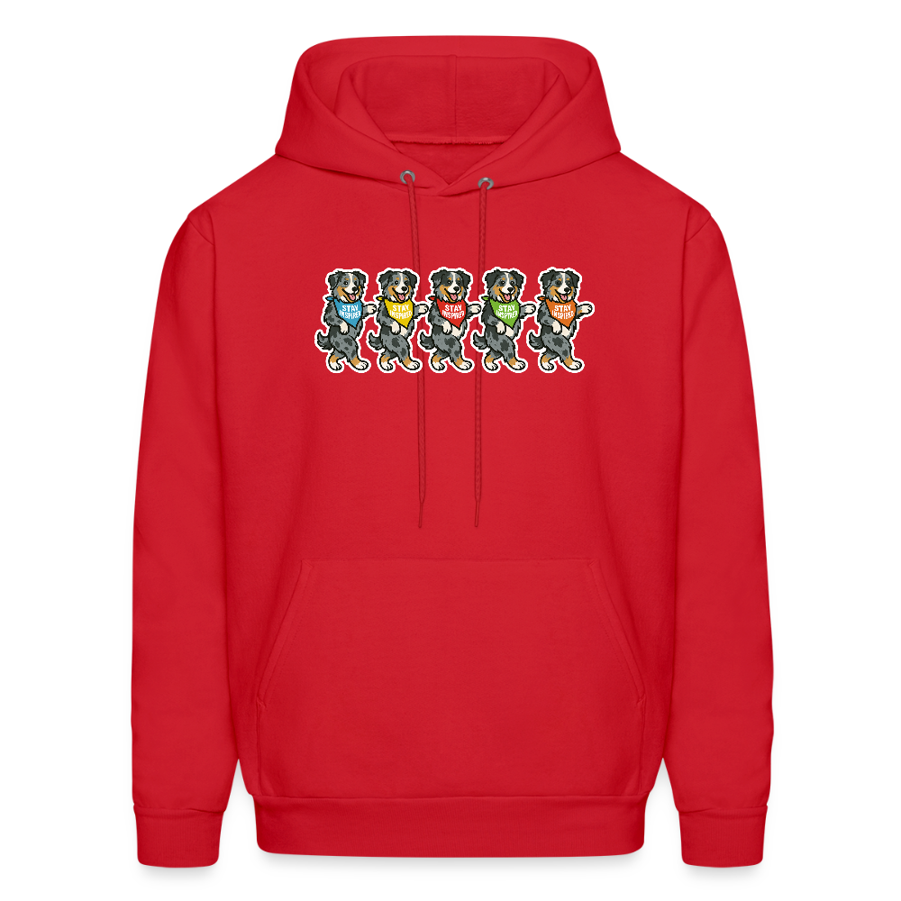 Dancing Aussies Hoodie - red