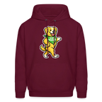 Dancing Golden Hoodie - burgundy