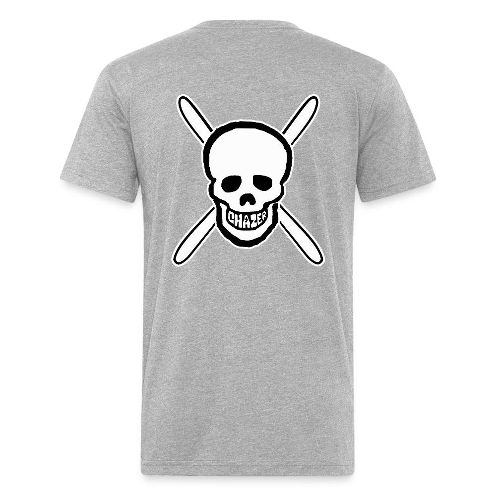 Skull & Skis Tee - heather gray