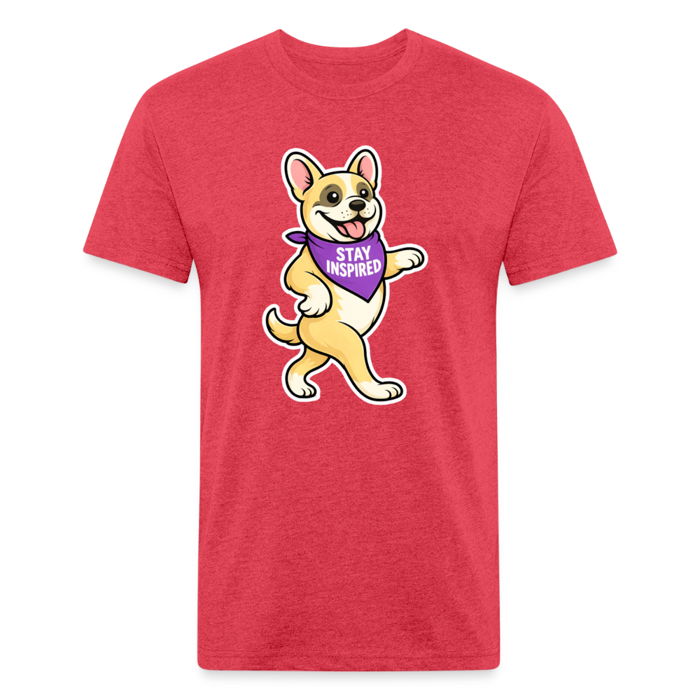 Dancing Frenchie Tee - heather red