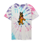 Dancing German Shepherd Kids Tie Dye T-Shirt - Pastel Spiral