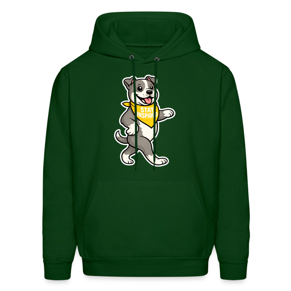 Dancing Pitbull Hoodie - forest green