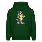 Dancing Pitbull Hoodie - forest green
