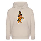 Dancing German Shepherd Hoodie - Sand