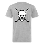 Skull and Hockey Sticks - heather gray