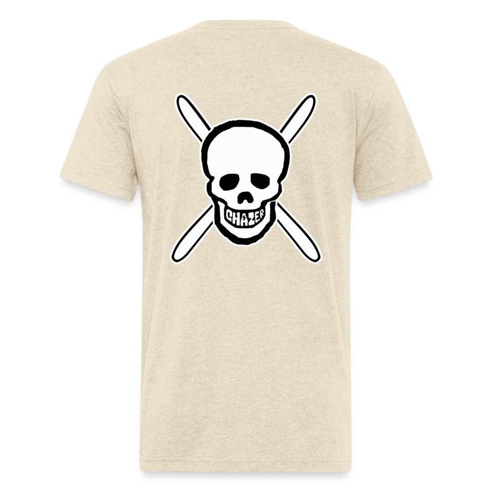 Skull & Skis Tee - heather cream