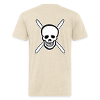 Skull & Skis Tee - heather cream