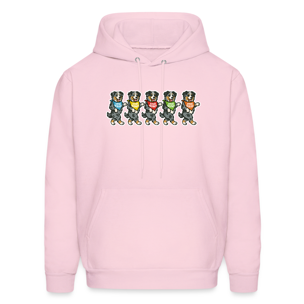 Dancing Aussies Hoodie - pale pink
