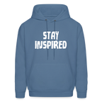 Stay Inspired Hoodie - denim blue