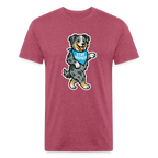 Dancing Aussie Tee - heather burgundy