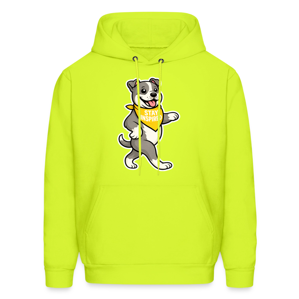 Dancing Pitbull Hoodie - safety green