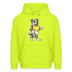 Dancing Pitbull Hoodie - safety green