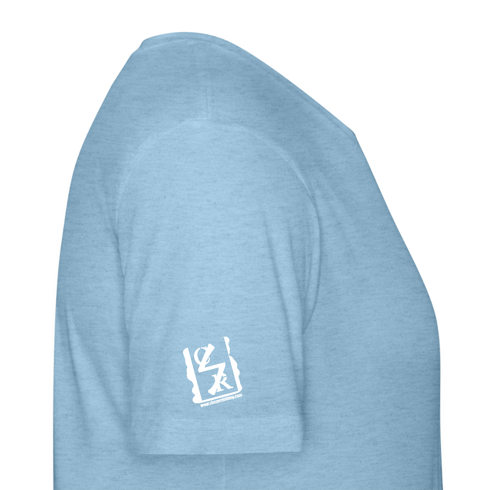 Grateful Skull Tee - heather blue