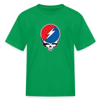 Grateful Skull Kids T-Shirt - kelly green
