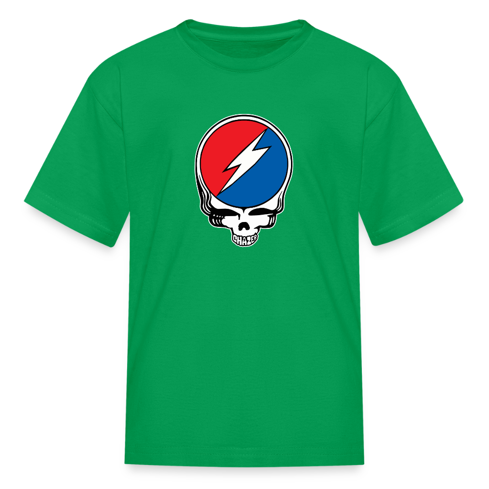 Grateful Skull Kids T-Shirt - kelly green