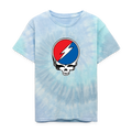 Grateful Skull Kids Tie Dye T-Shirt - blue lagoon