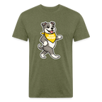 Dancing Pitbull Tee - heather military green