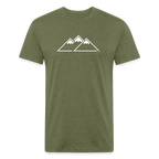 Peaks Tee - heather military green