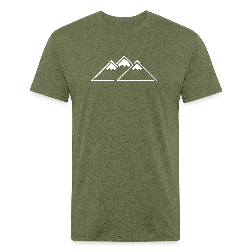 Peaks Tee - heather military green