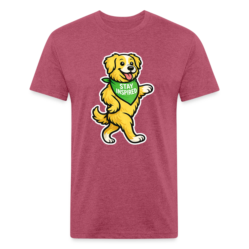 Dancing Golden Tee - heather burgundy