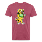 Dancing Golden Tee - heather burgundy