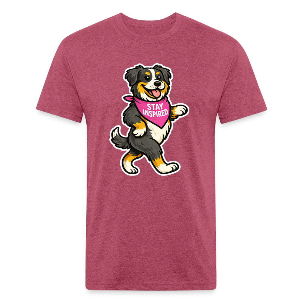 Dancing Berner Tee - heather burgundy