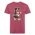 Dancing Berner Tee - heather burgundy