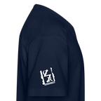 Dancing German Shepherd Kids T-Shirt - navy