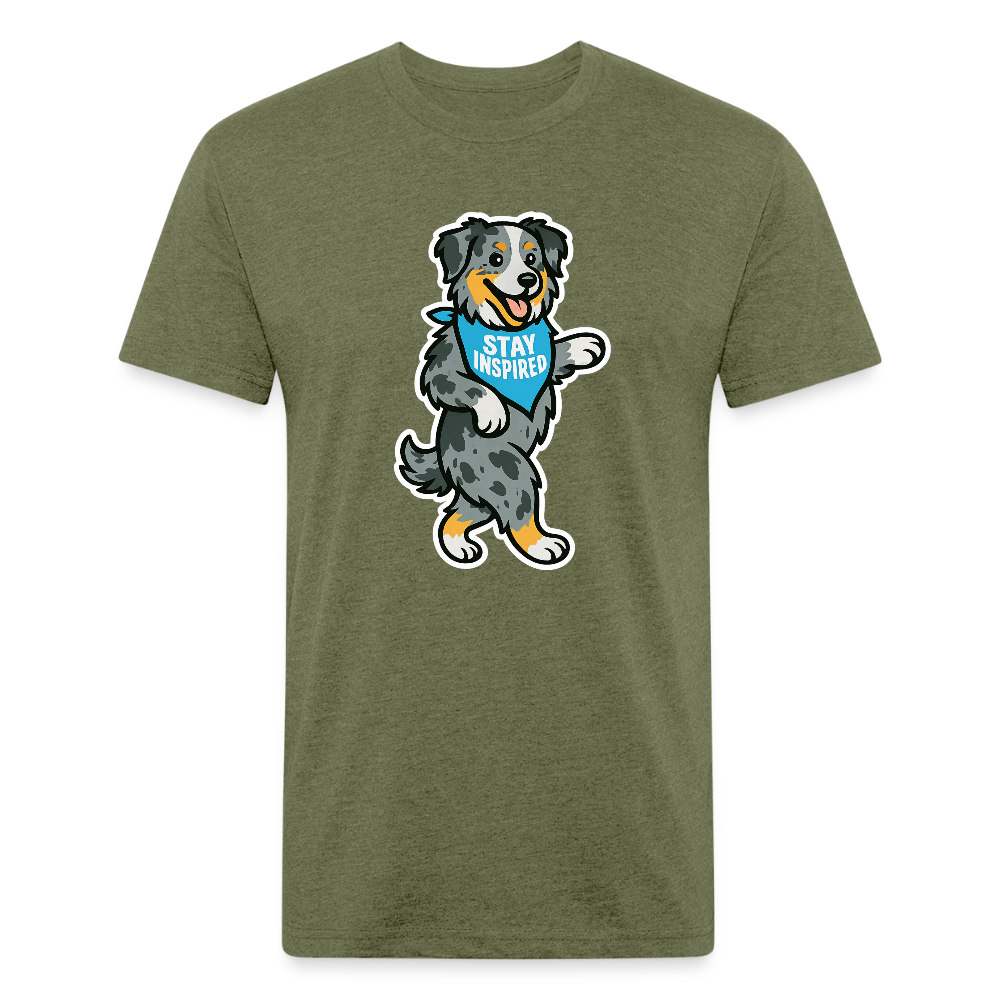 Dancing Aussie Tee - heather military green