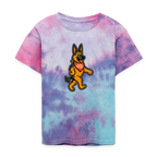 Dancing German Shepherd Kids Tie Dye T-Shirt - cotton candy