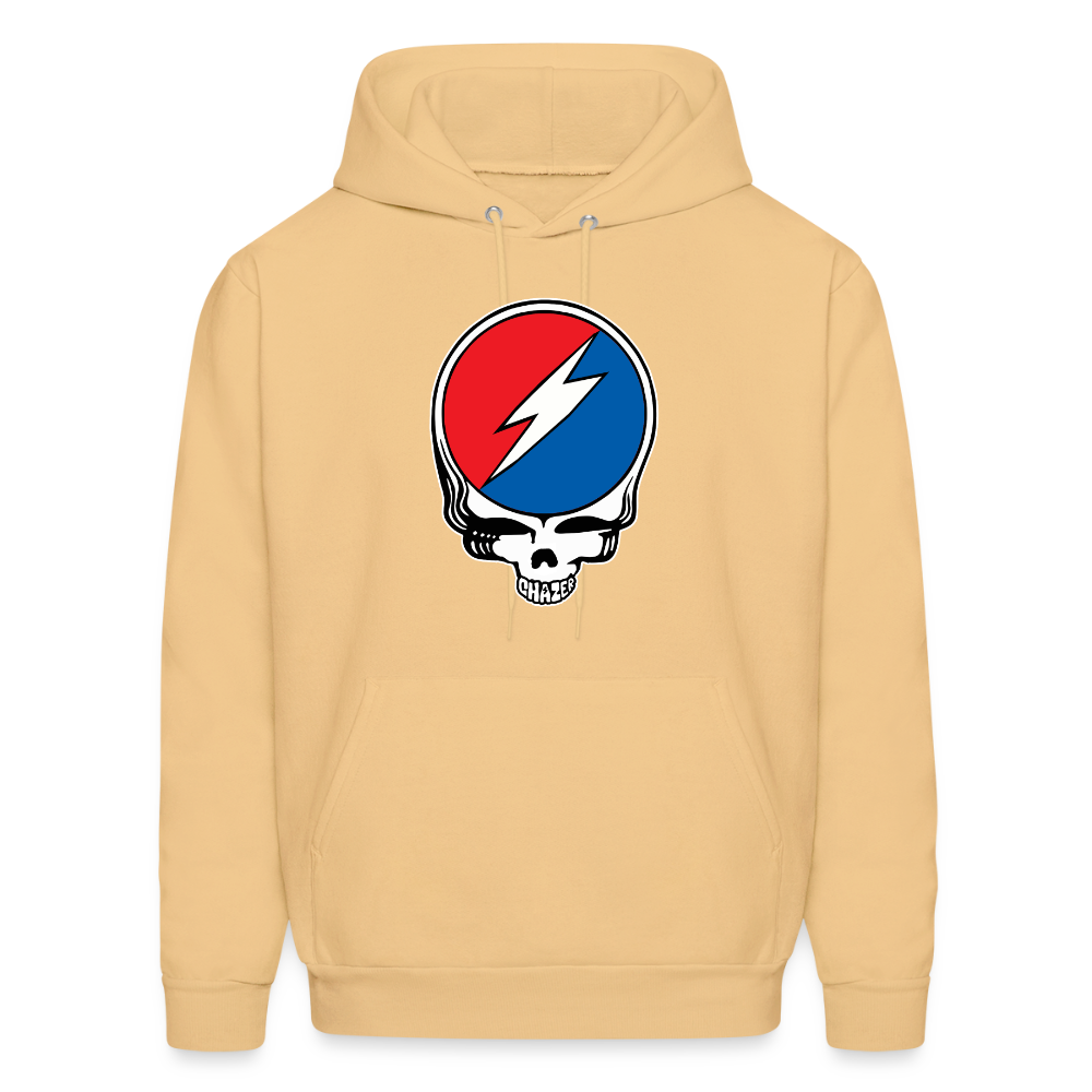 Grateful Skull Hoodie - light gold 
