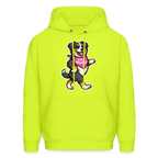 Dancing Berner Hoodie - safety green