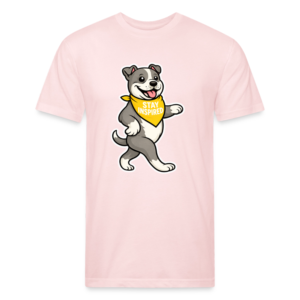Dancing Pitbull Tee - blush pink 