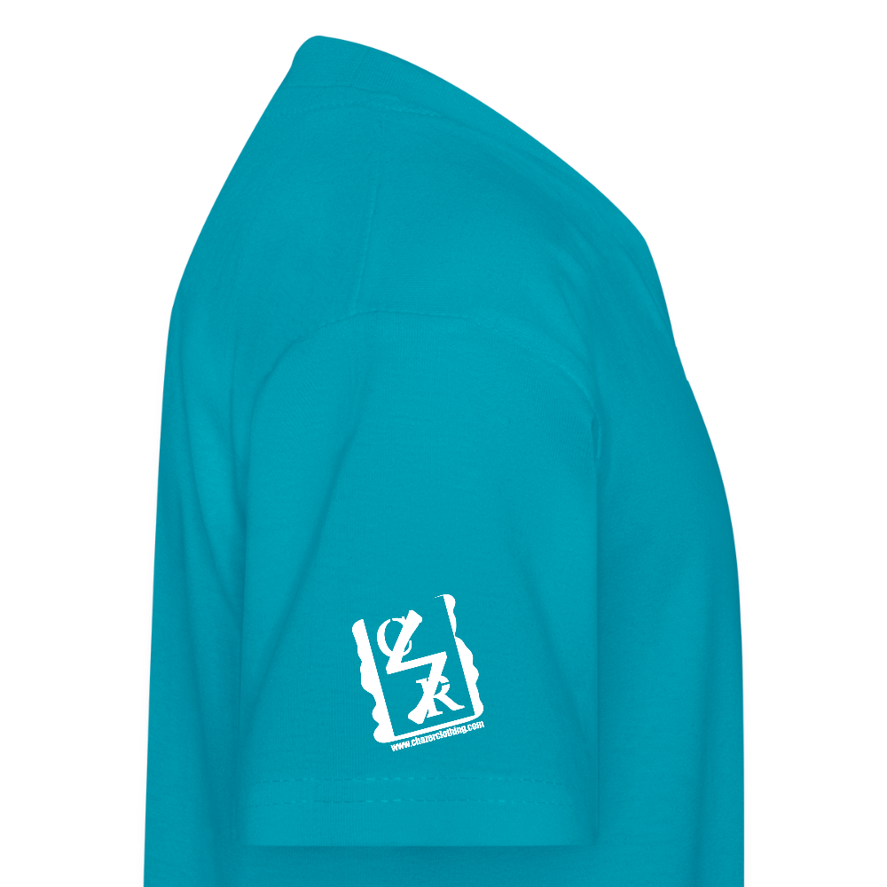 Dancing German Shepherd Kids T-Shirt - turquoise