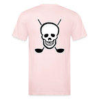 Skull & Golf Clubs Tee - blush pink 