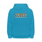 Dancing Aussies Kids' Hoodie - turquoise