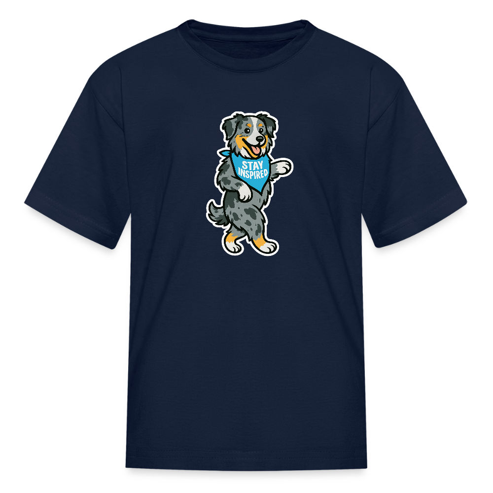 Dancing Aussie Kids T-Shirt - navy