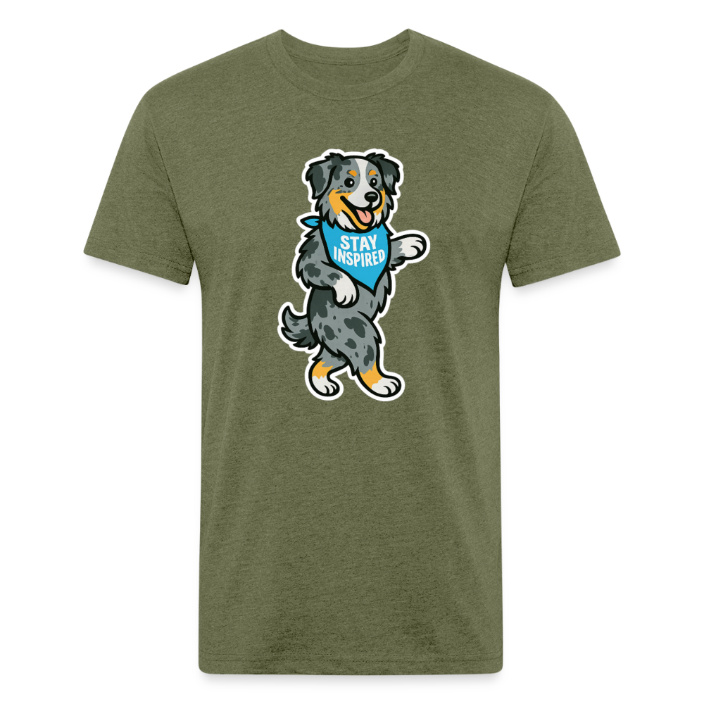 Dancing Aussie Tee - heather military green