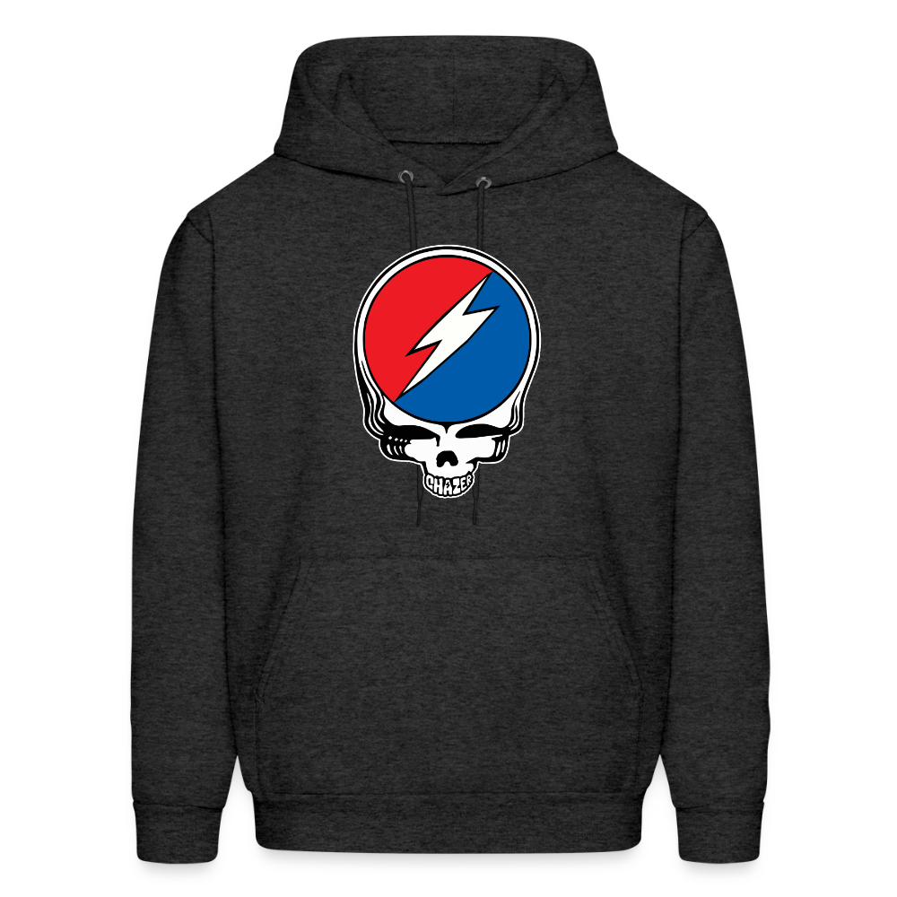 Grateful Skull Hoodie - charcoal grey