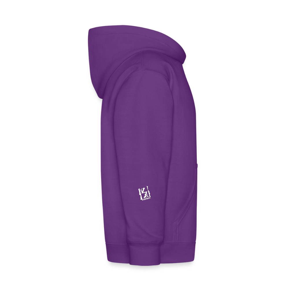 Dancing German Shepherd Kids Hoodie - purple