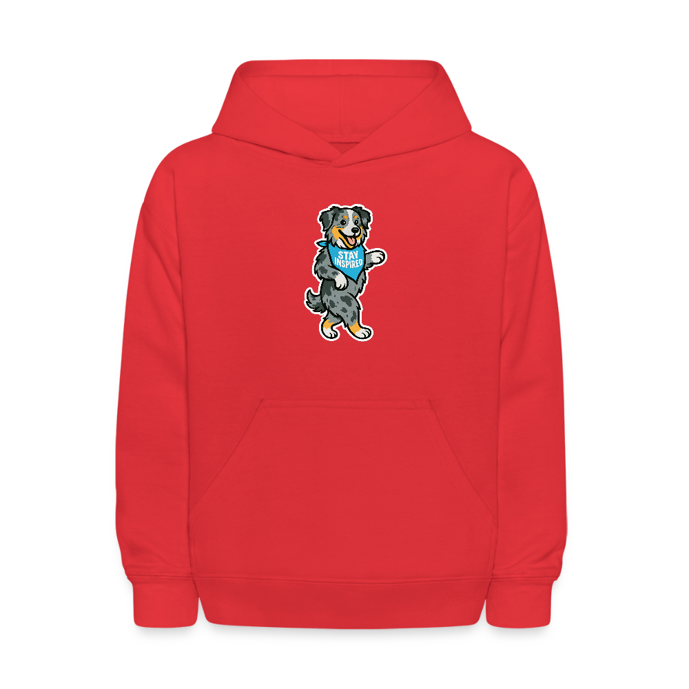 Dancing Aussie Kids Hoodie - red