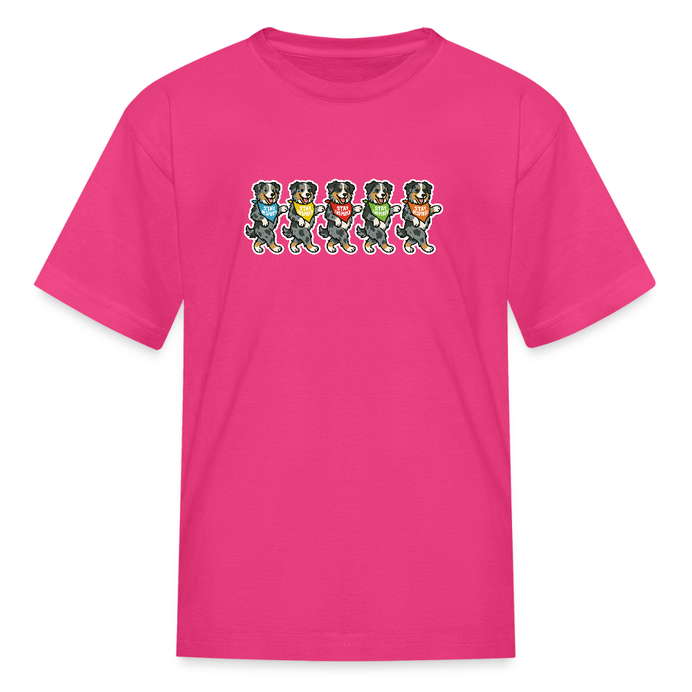 Dancing Aussies Kids' T-Shirt - fuchsia