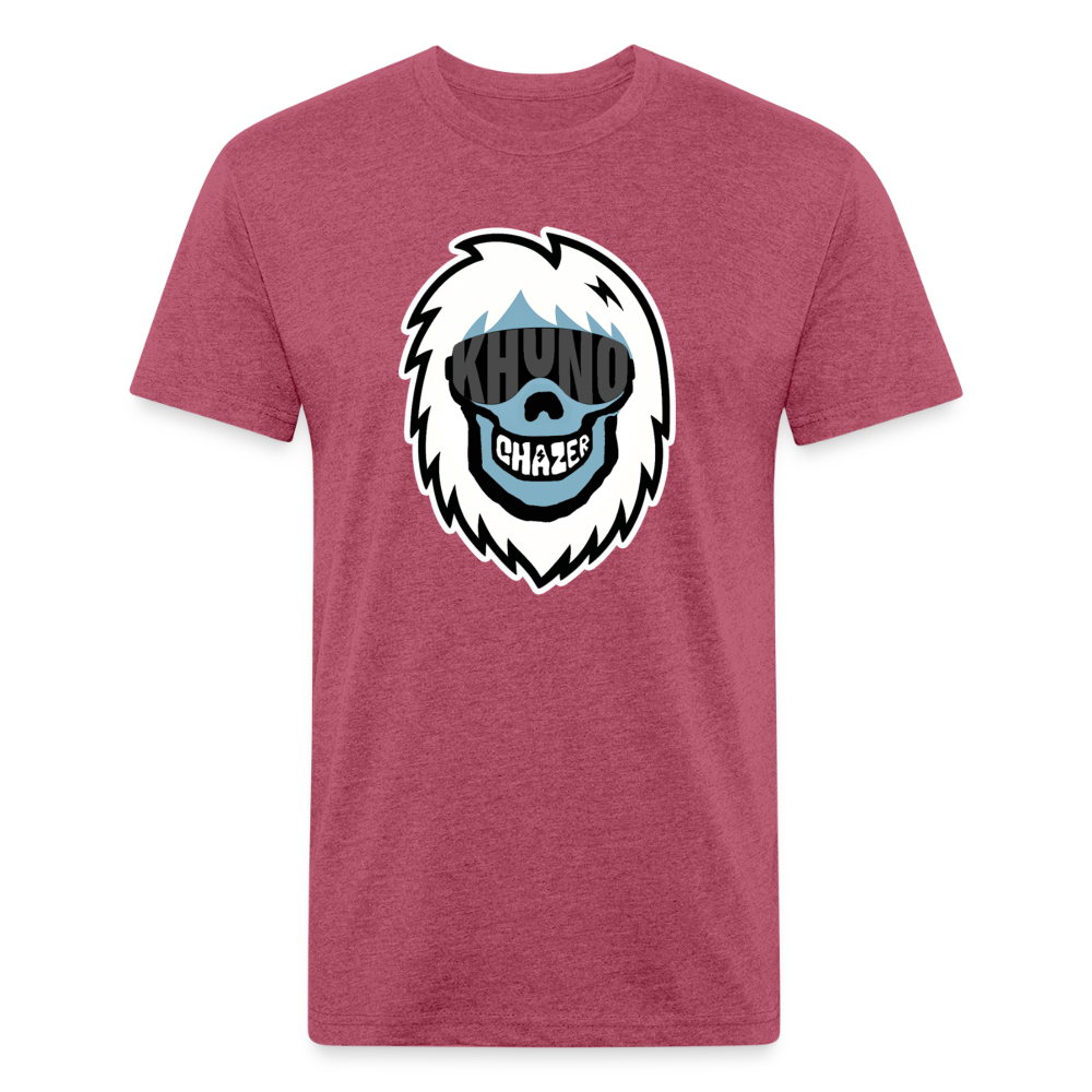 Chazer X Khuno: Skeleton Yeti Tee - heather burgundy