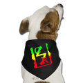 Spray Logo Dog Bandana - black