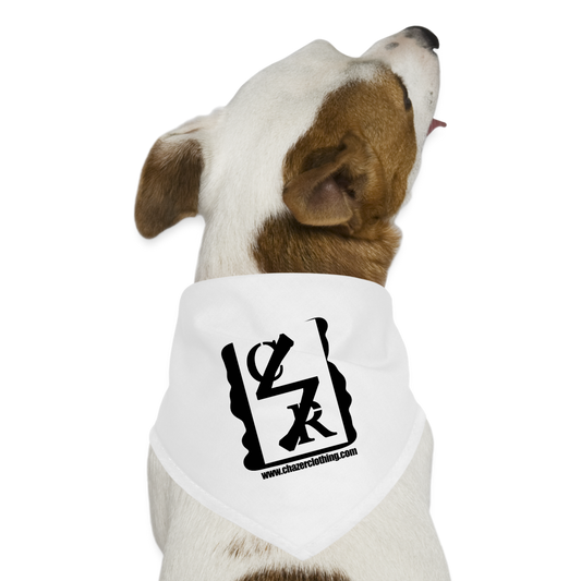 Logo Dog Bandana - white