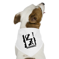 Logo Dog Bandana - white
